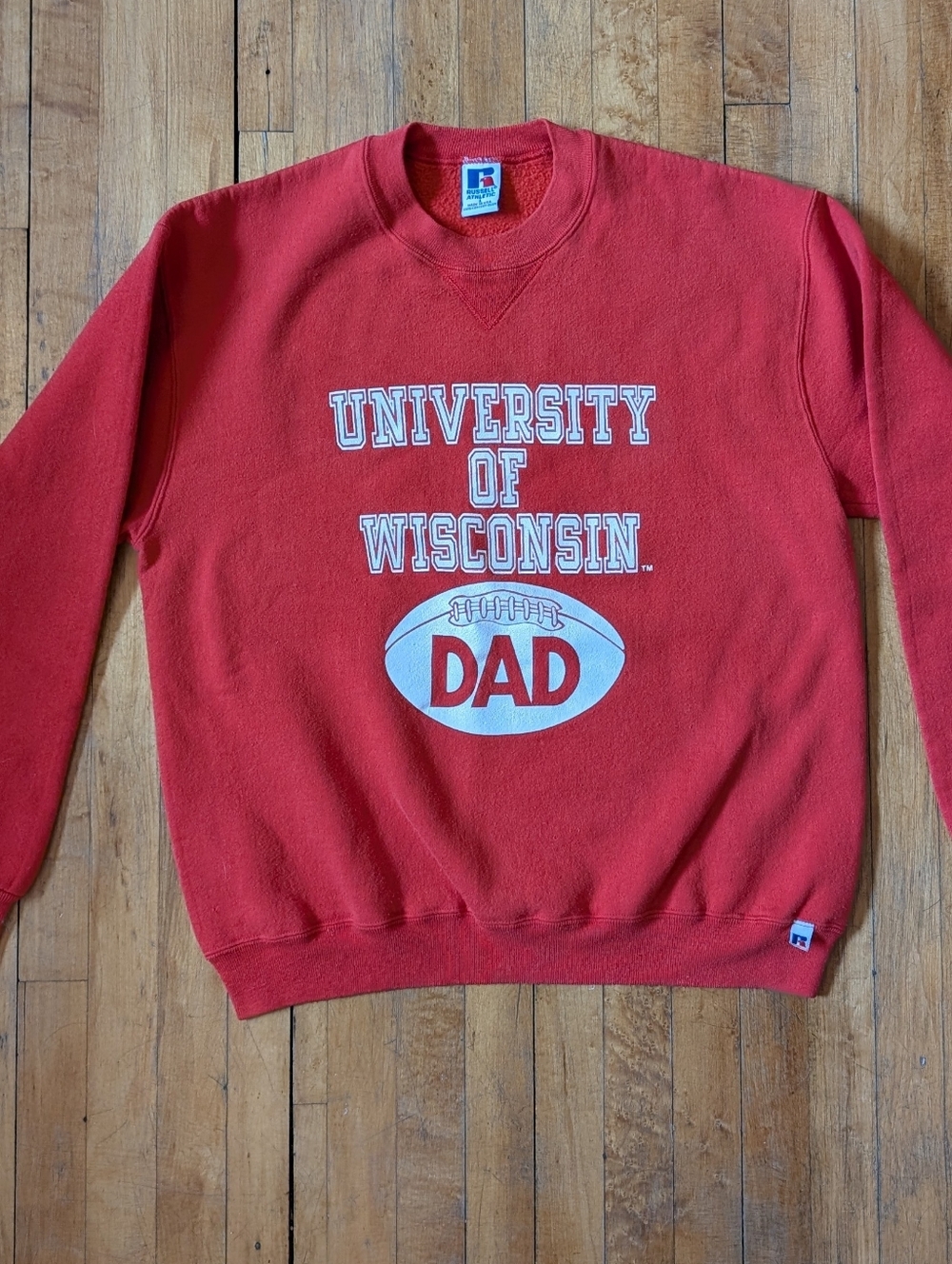 Vintage 90s UW Bucky Badgers Sweatshirt DAD Daddy 💅 University of Wisconsin M L